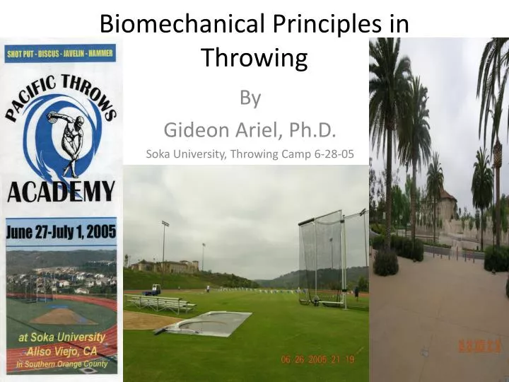 biomechanical principles in throwing