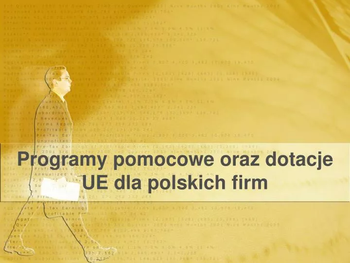 programy pomocowe oraz dotacje ue dla polskich firm