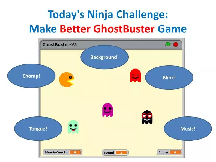 today s ninja challenge make better ghostbuster game