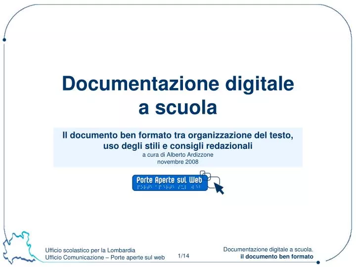 documentazione digitale a scuola