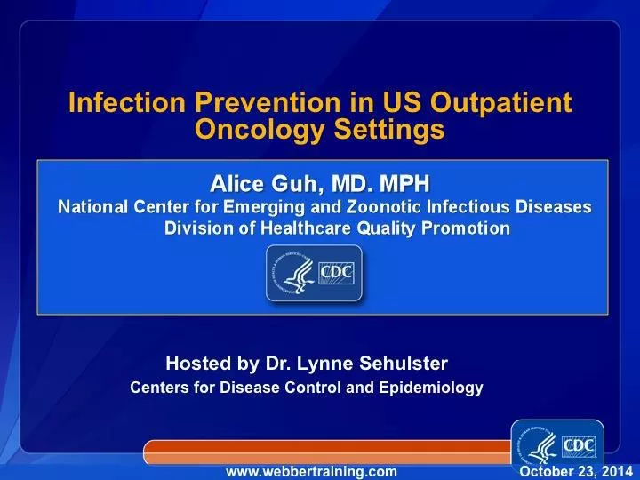 infection prevention in us outpatient oncology settings