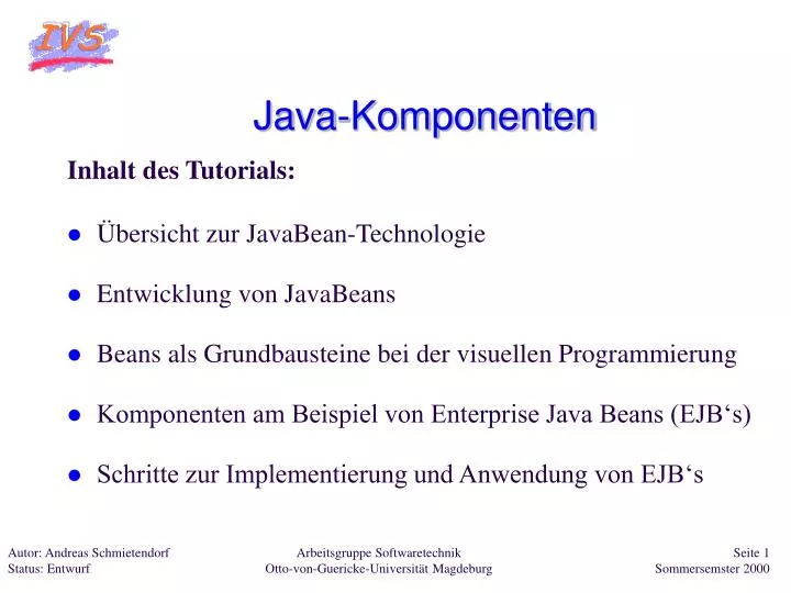 java komponenten