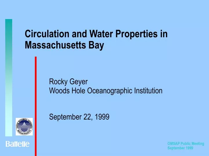 circulation and water properties in massachusetts bay