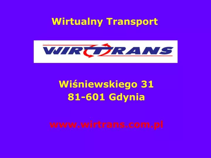 wirtualny transport