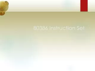 80386 Instruction Set