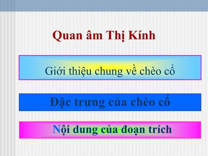 quan m th k nh