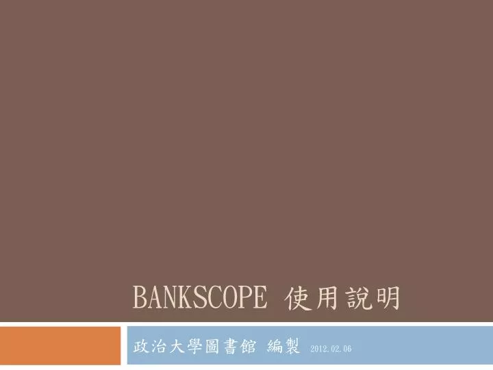 bankscope