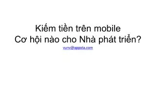 ki m ti n tr n mobile c h i n o cho nh ph t tri n