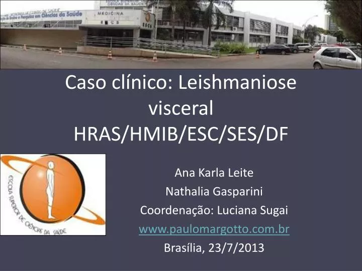 caso cl nico leishmaniose visceral hras hmib esc ses df