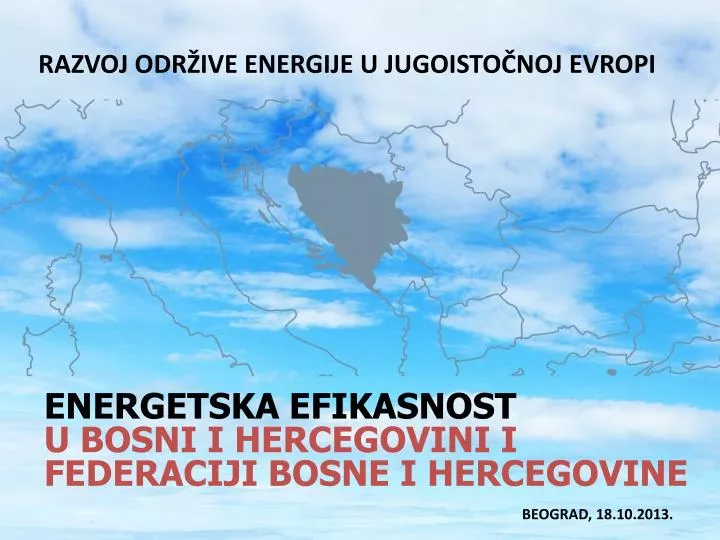 energetska efikasnost u bosni i hercegovini i federaciji bosne i hercegovine