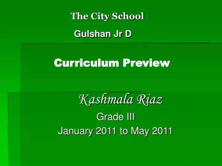 the city school gulshan jr d