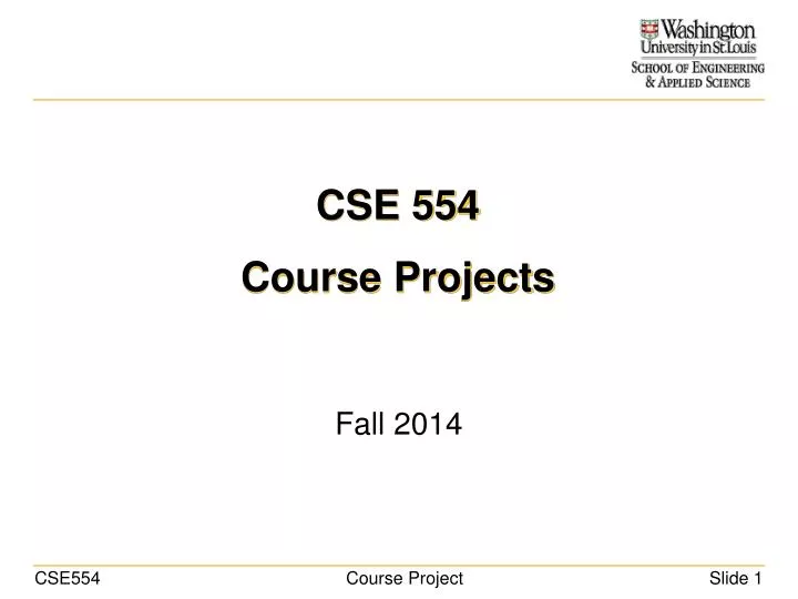 cse 554 course projects