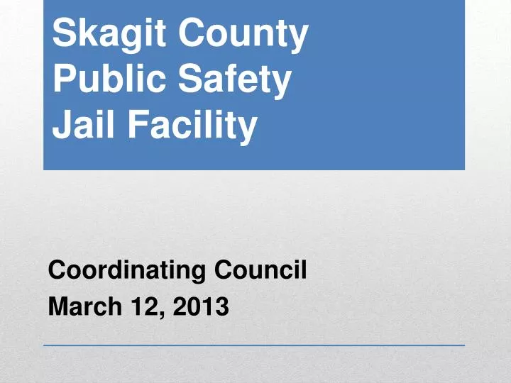 skagit county public safety jail facility