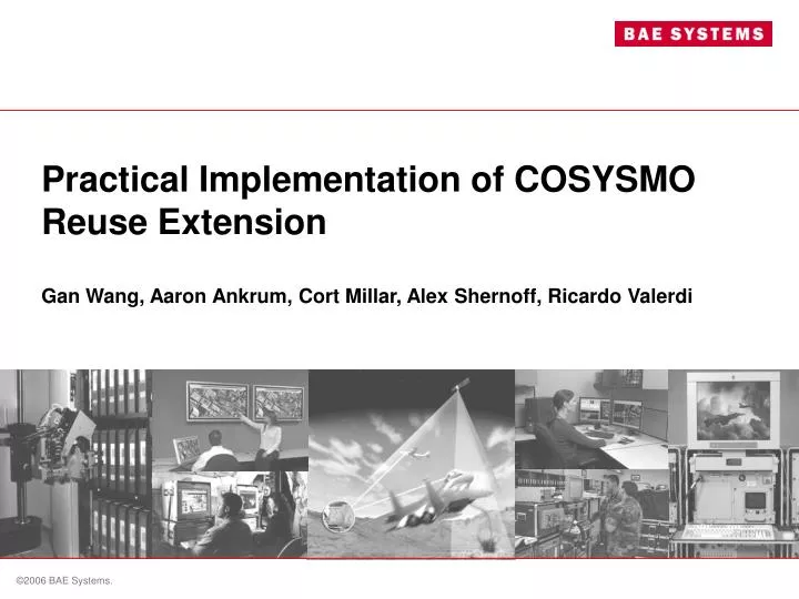 practical implementation of cosysmo reuse extension