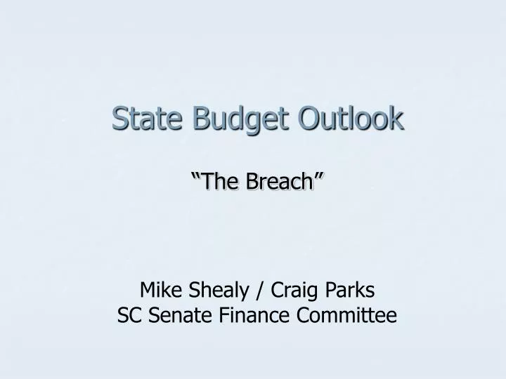 state budget outlook