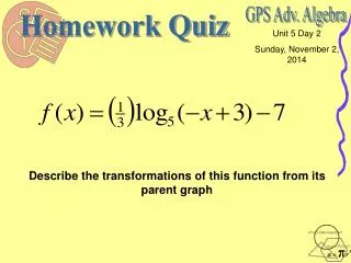 Homework Quiz