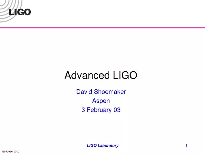 advanced ligo