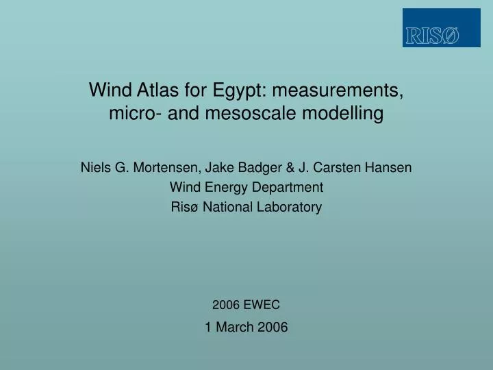 wind atlas for egypt measurements micro and mesoscale modelling