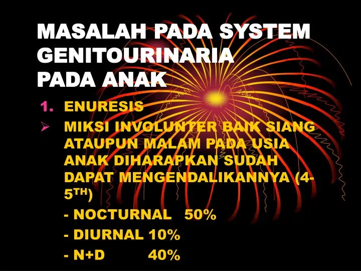 masalah pada system genitourinaria pada anak