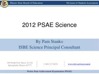 2012 PSAE Science