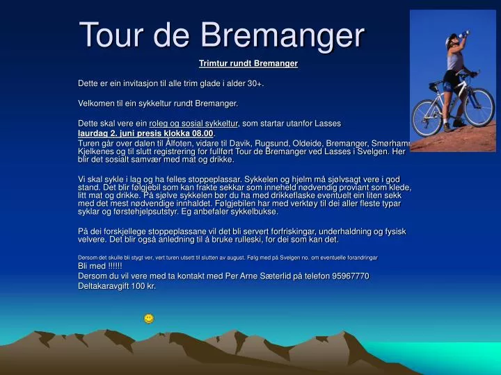 tour de bremanger