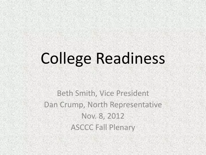 college readiness