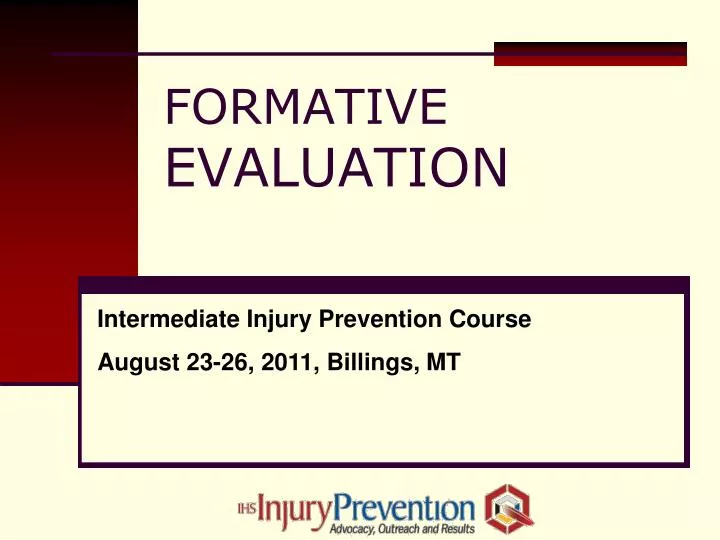 formative evaluation