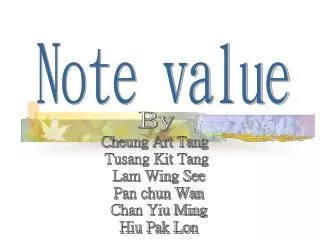 Note value