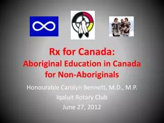 Rx for Canada: Aboriginal Education in Canada for Non-Aboriginals