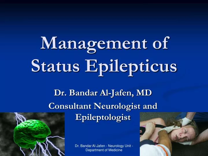 management of s tatus e pilepticus