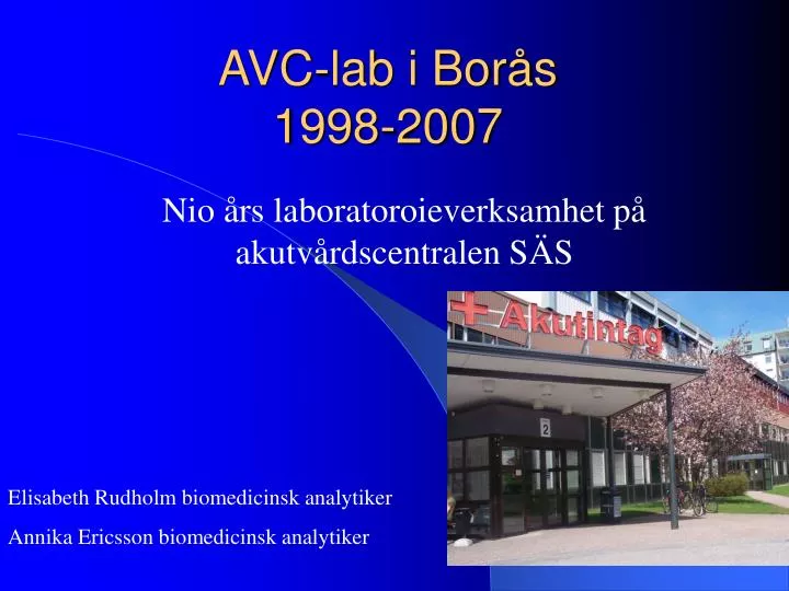 avc lab i bor s 1998 2007