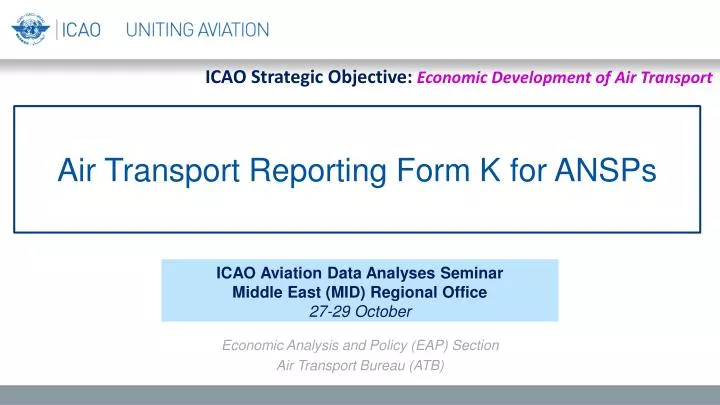 air transport reporting form k for ansps