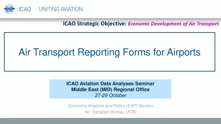 air transport reporting forms for airports