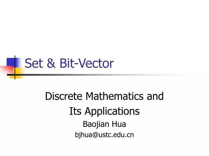 set bit vector