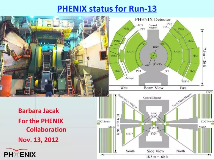 phenix status for run 13
