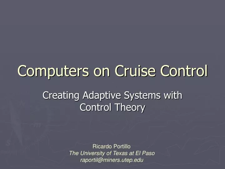 computers on cruise control