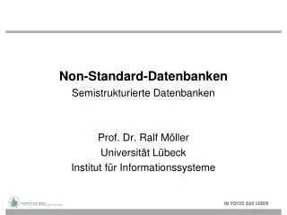 non standard datenbanken