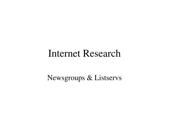 internet research