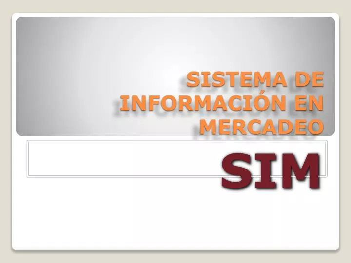 sistema de informaci n en mercadeo