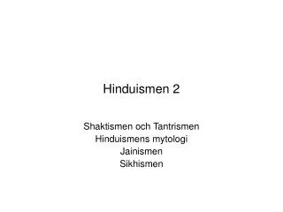 hinduismen 2