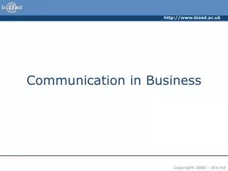 Communication in Business