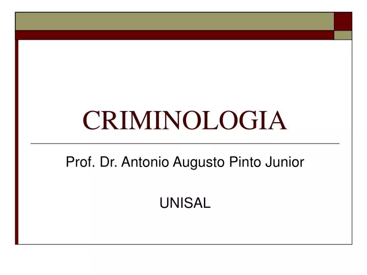 criminologia