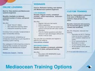 Mediaocean Training Options