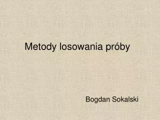 metody losowania pr by