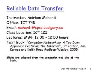 reliable data transfer