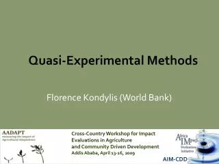 Quasi-Experimental Methods