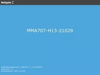 MMA707-H13-21029