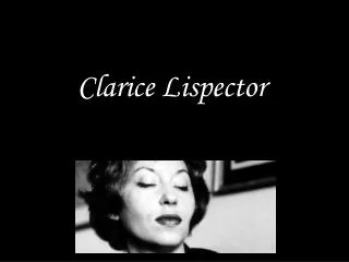 clarice lispector