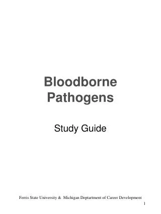 Bloodborne Pathogens