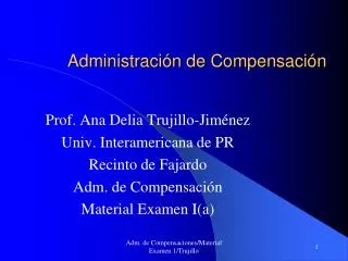administraci n de compensaci n